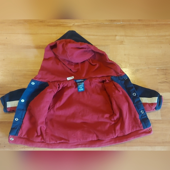 Guess Baby Boys' Navy Blue / Maroon Hoodie 6 - 9 Months - Picture 7 of 7